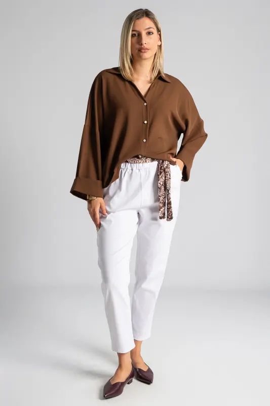 Pants Scarf Ruffles Pockets
