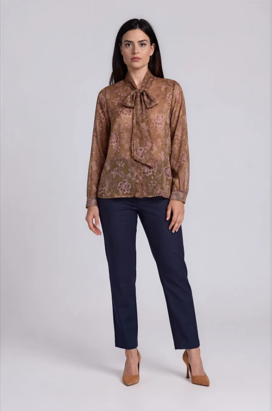 Pants Office Solid-Color 