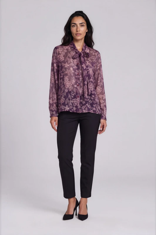 Pants Office Solid-Color 