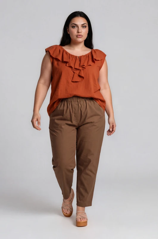 Παντελόνι Λάστιχο Μονόχρωμο Oversized