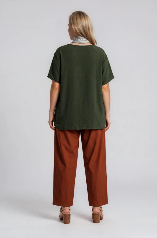 Παντελόνι Λάστιχο Μονόχρωμο Oversized
