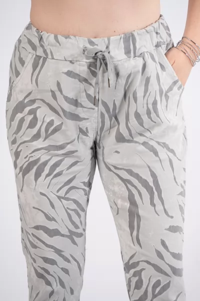 Παντελόνι Λάστιχο Zebra Γκρι