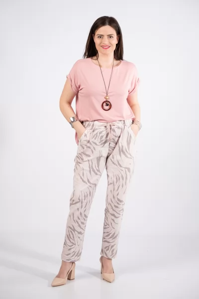 Παντελόνι Λάστιχο Zebra Ροζ