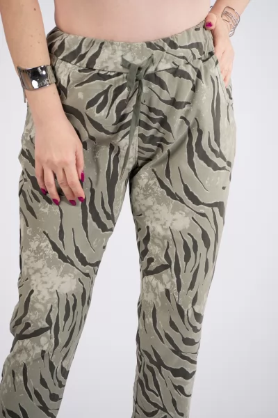 Παντελόνι Λάστιχο Zebra Χακί