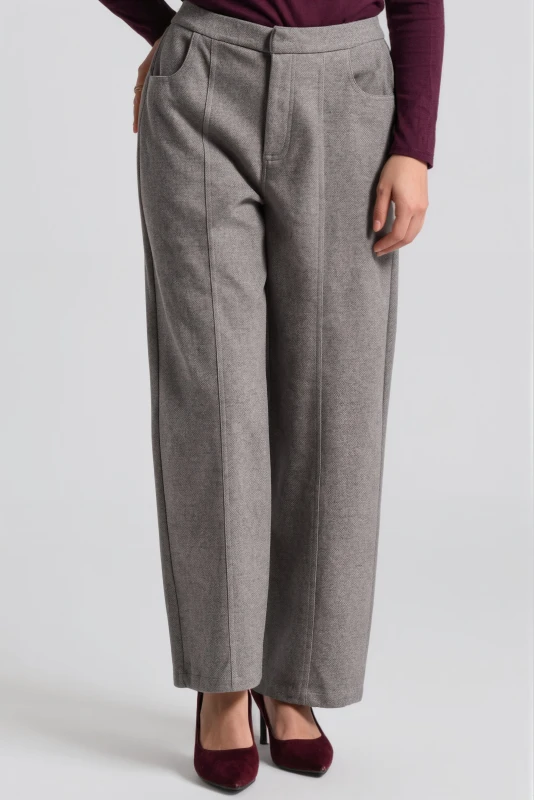Pants With Decorative Stitching