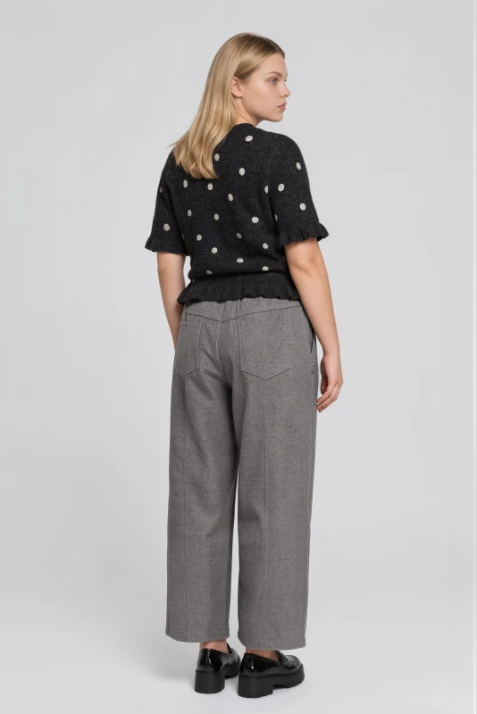 Pants With Decorative Stitching