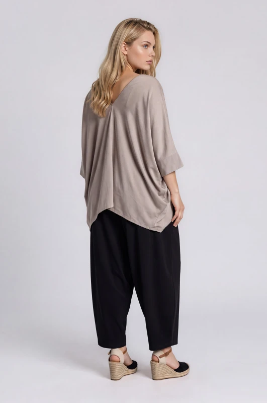 Minimal High-Waisted Pleated Trousers Belt 
