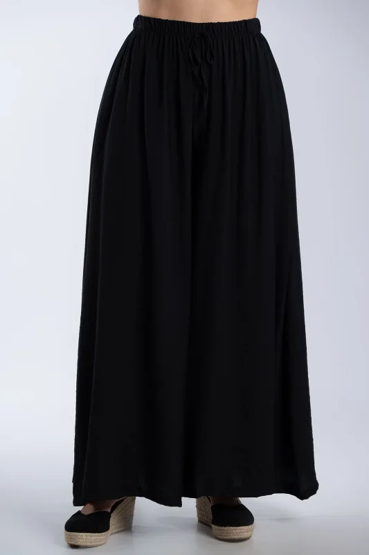 Solid-Color Pants Decorative Drawstring 