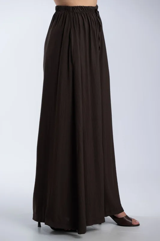 Solid-Color Pants Decorative Drawstring 