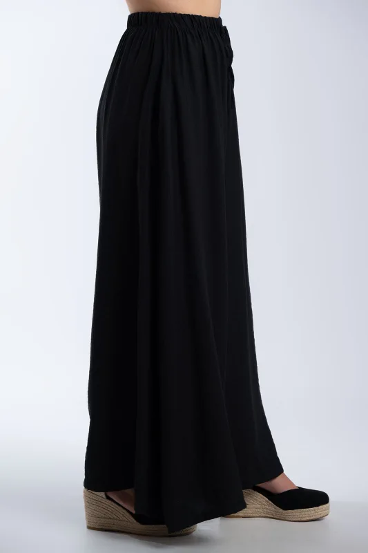 Solid-Color Pants Decorative Drawstring 