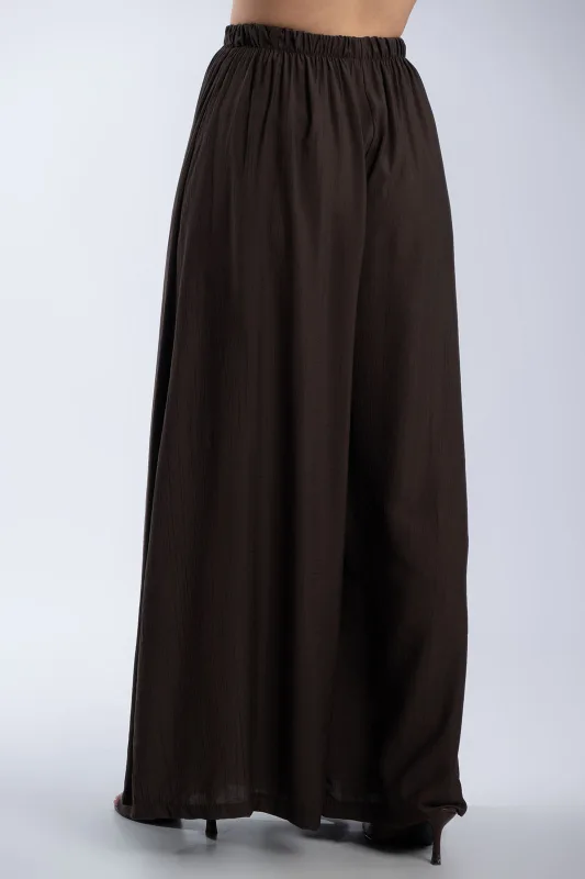 Solid-Color Pants Decorative Drawstring 