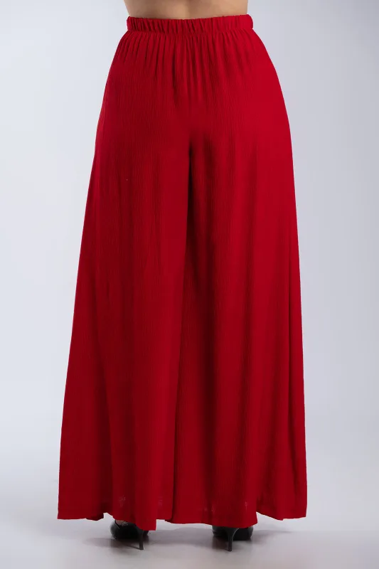 Solid-Color Pants Decorative Drawstring 
