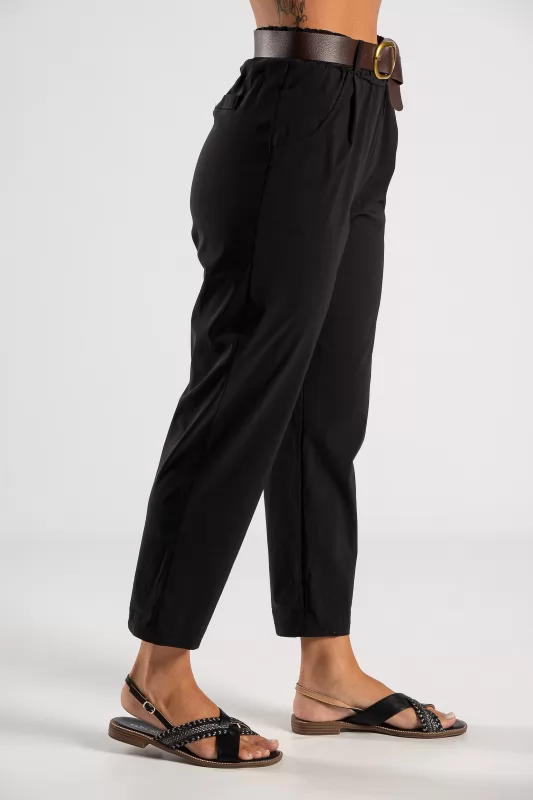 Pants Solid Color Elastic Belt
