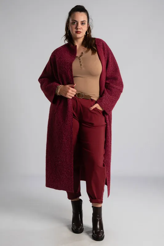 Pants Solid Color Slouchy Waistband  