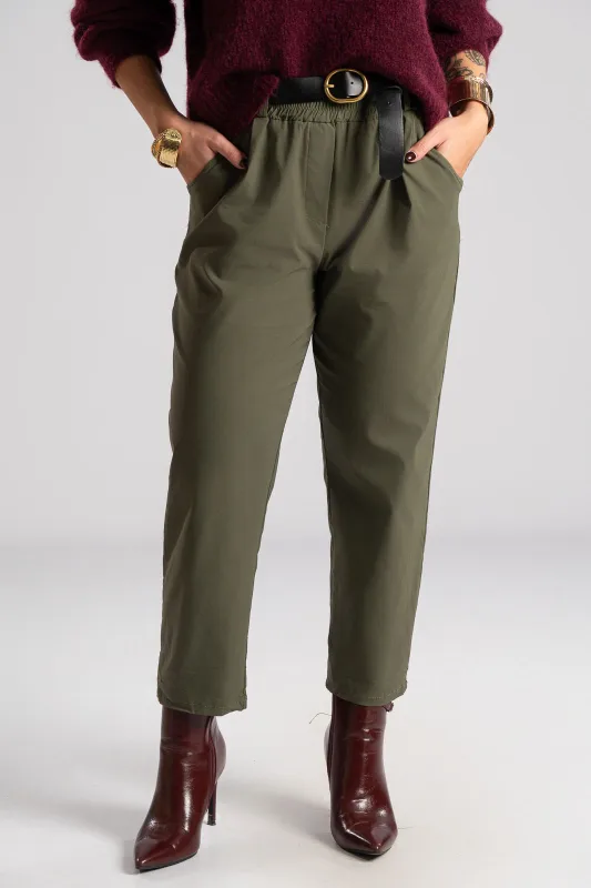 Pants Solid Color Belt