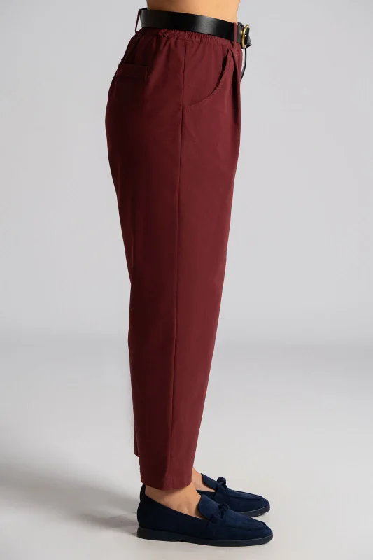 Pants Solid Color Belt