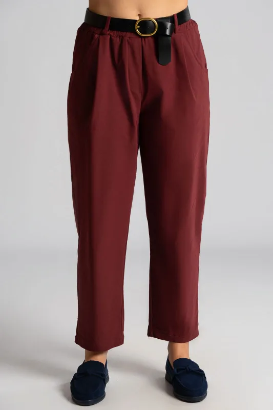 Pants Solid Color Belt