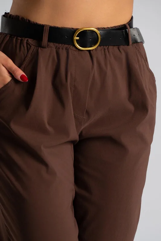 Pants Solid Color Belt