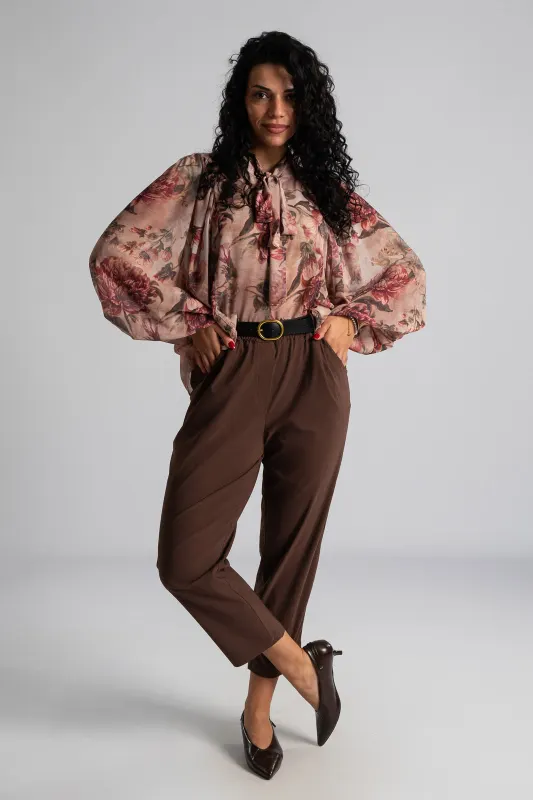 Pants Solid Color Belt