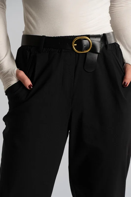 Pants Solid Color Belt