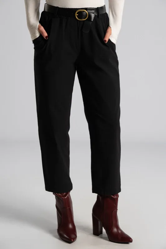 Pants Solid Color Belt