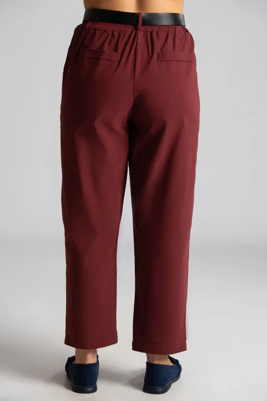 Pants Solid Color Belt