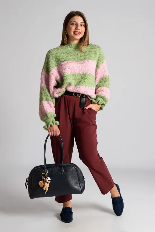 Pants Solid Color Belt