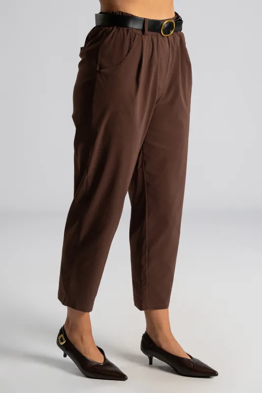 Pants Solid Color Belt