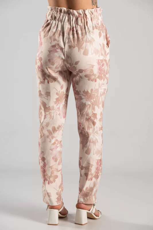 Παντελόνι Paperbag Floral