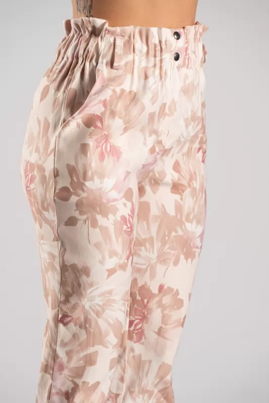 Παντελόνι Paperbag Floral