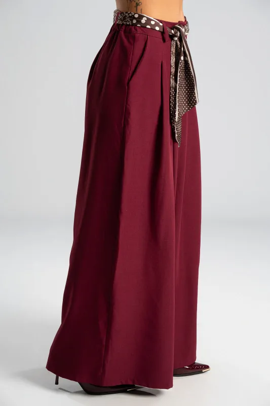 Pants Pleats Scarf