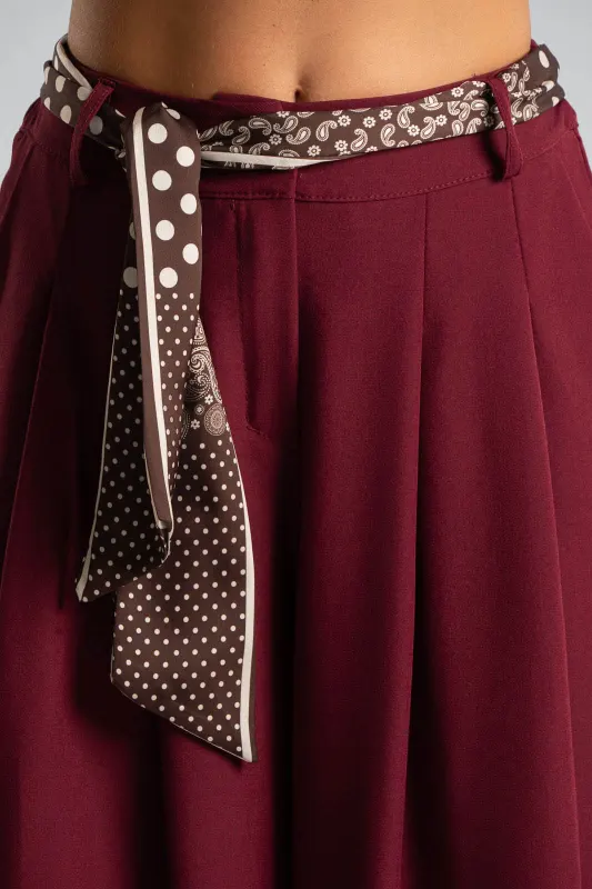 Pants Pleats Scarf