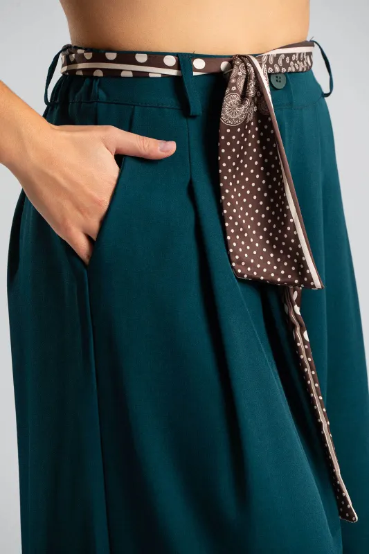 Pants Pleats Scarf