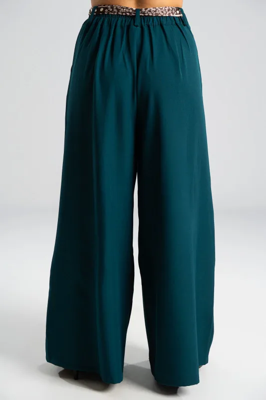 Pants Pleats Scarf