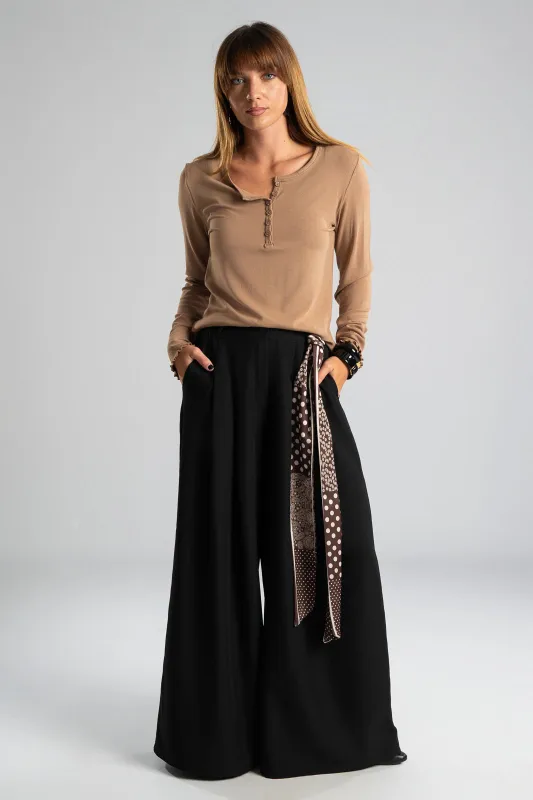 Pants Pleats Scarf