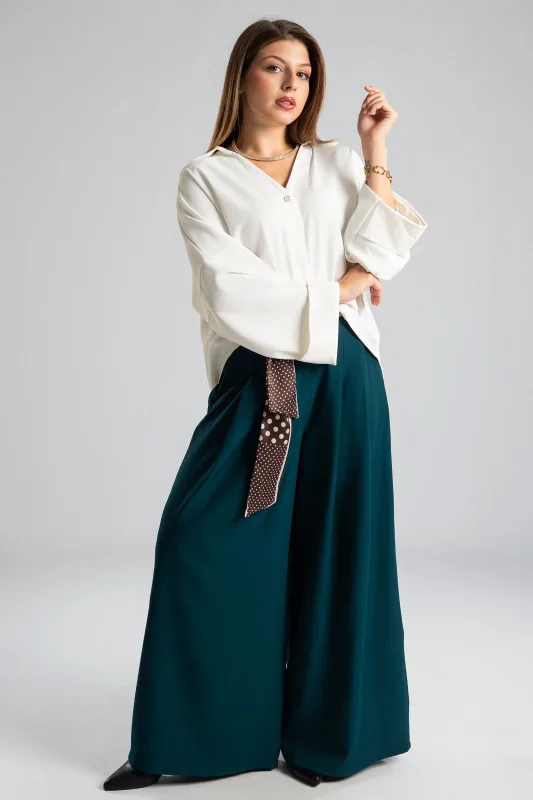 Pants Pleats Scarf