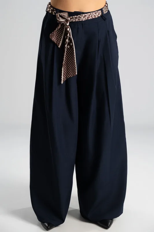 Pants Pleats Scarf