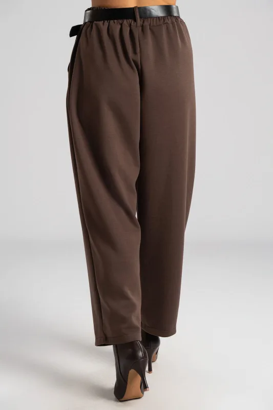 Παντελόνι Ποντοστόφα Ζώνη Δερματίνη