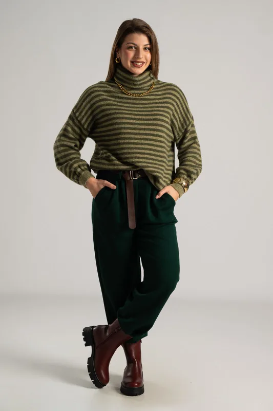 Pants Pontostofa Belt Solid Color