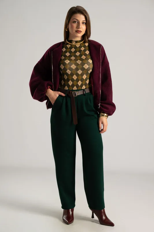 Pants Pontostofa Belt Solid Color