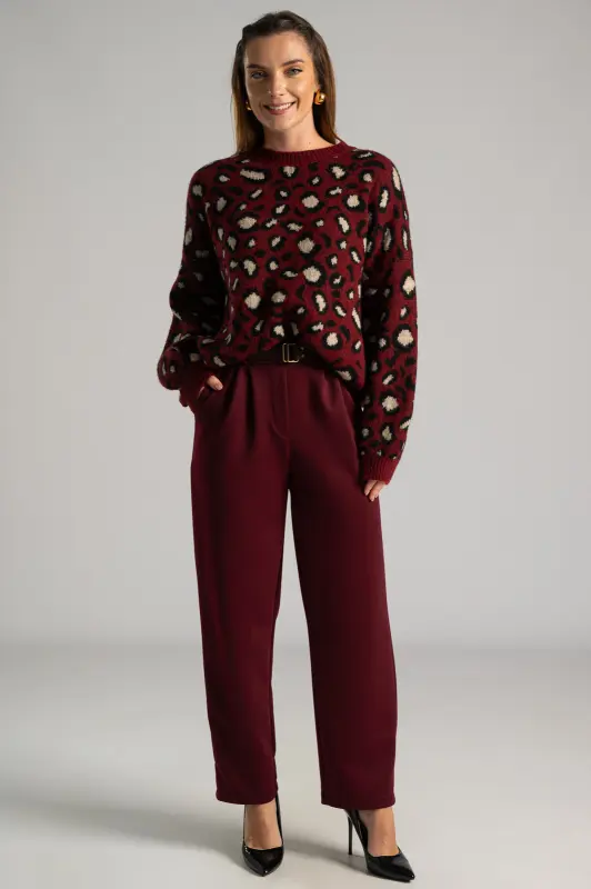 Pants Pontostofa Belt Solid Color