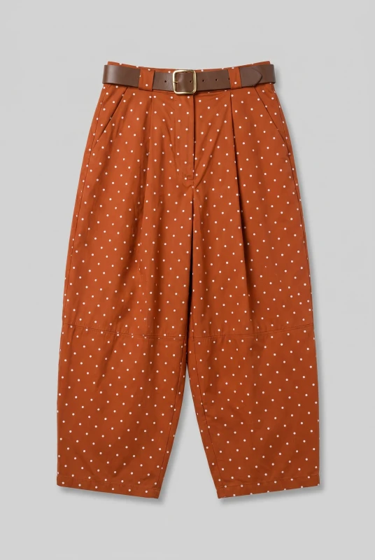 Παντελόνι Πουά Πιέτες Ζώνη