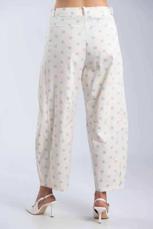 Παντελόνι Ψηλόμεσο Βαμβακερό Πουά