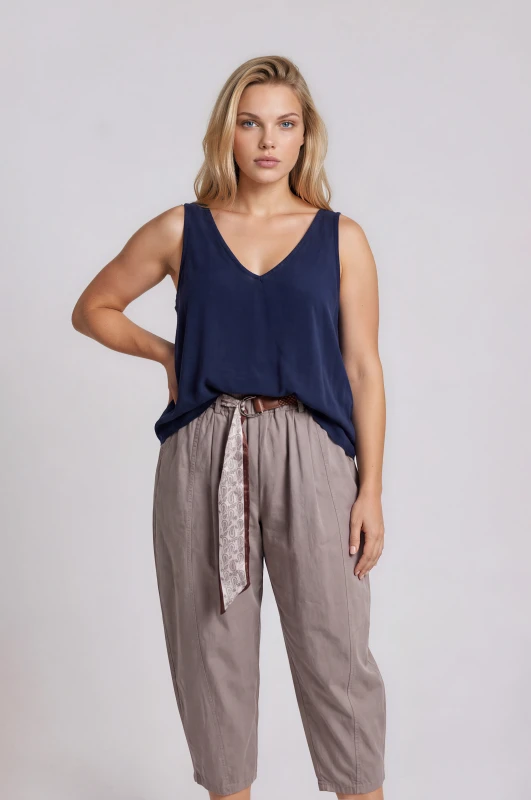Παντελόνι Relaxed Fit Διακοσμητική Ζώνη