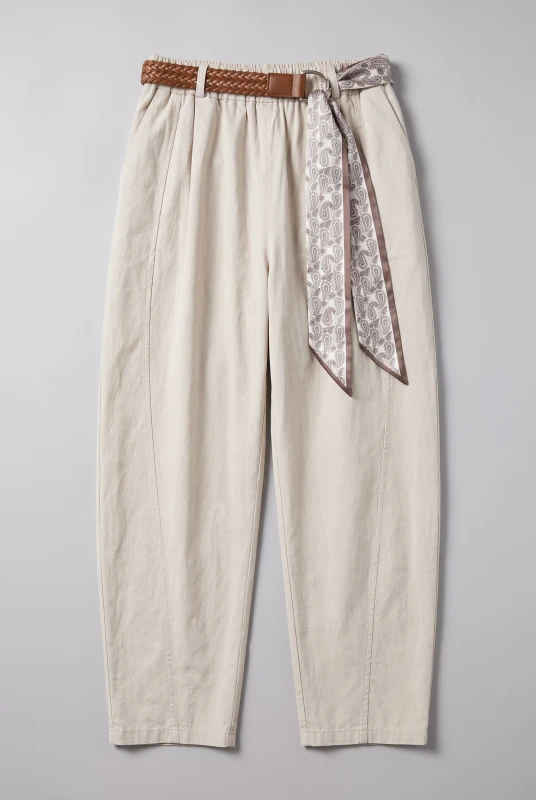 Παντελόνι Relaxed Fit Διακοσμητική Ζώνη