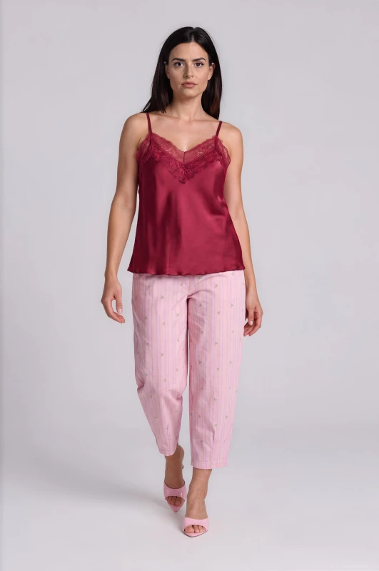 Floral Striped Pants 