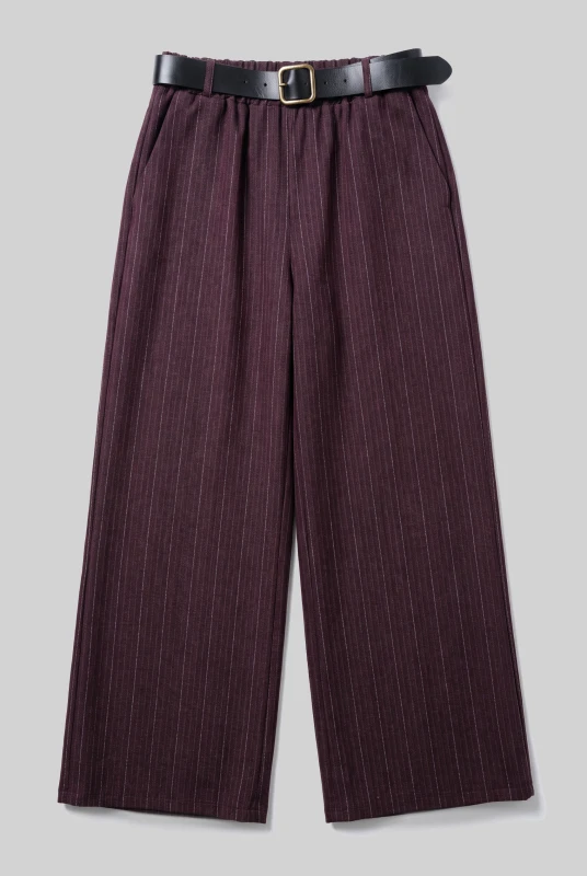 Pants Striped with a Belt