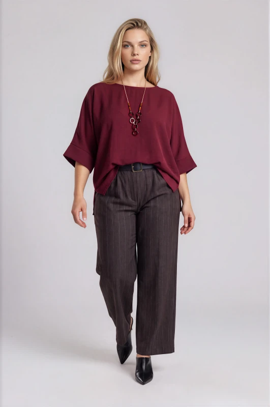 Pants Striped with a Belt