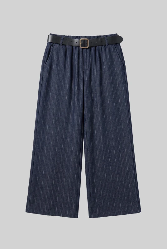 Pants Striped with a Belt
