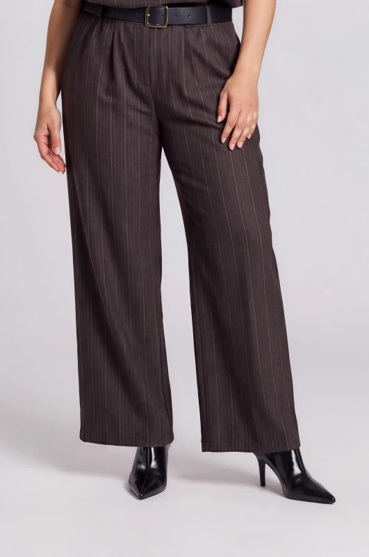 Pants Striped with a Belt
